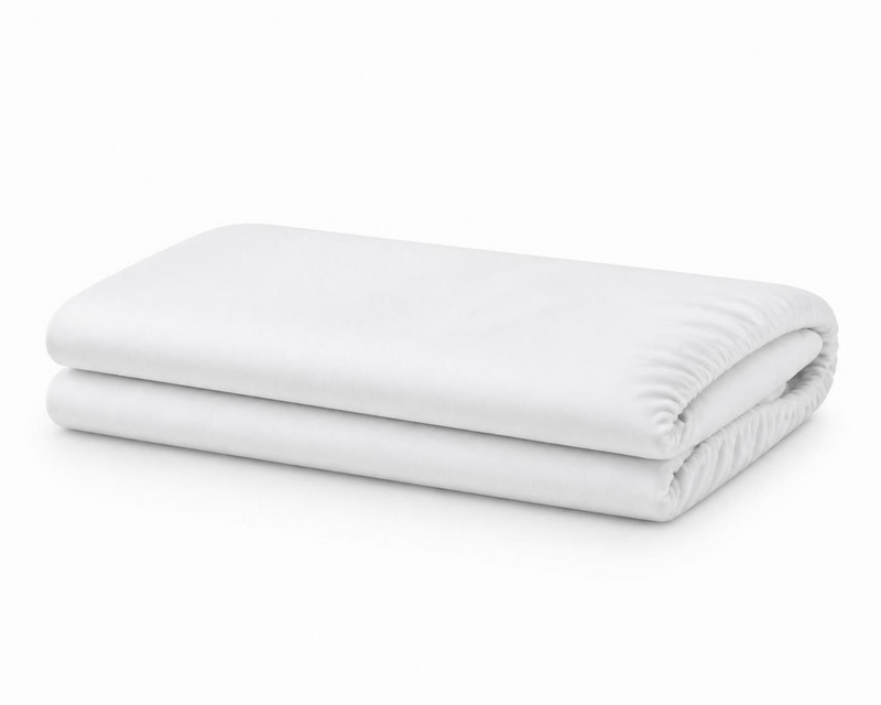 Belmonda - Sheets FITTED Microfiber /Drap-housse 32" X 72"X5.5"(Blanc/White)