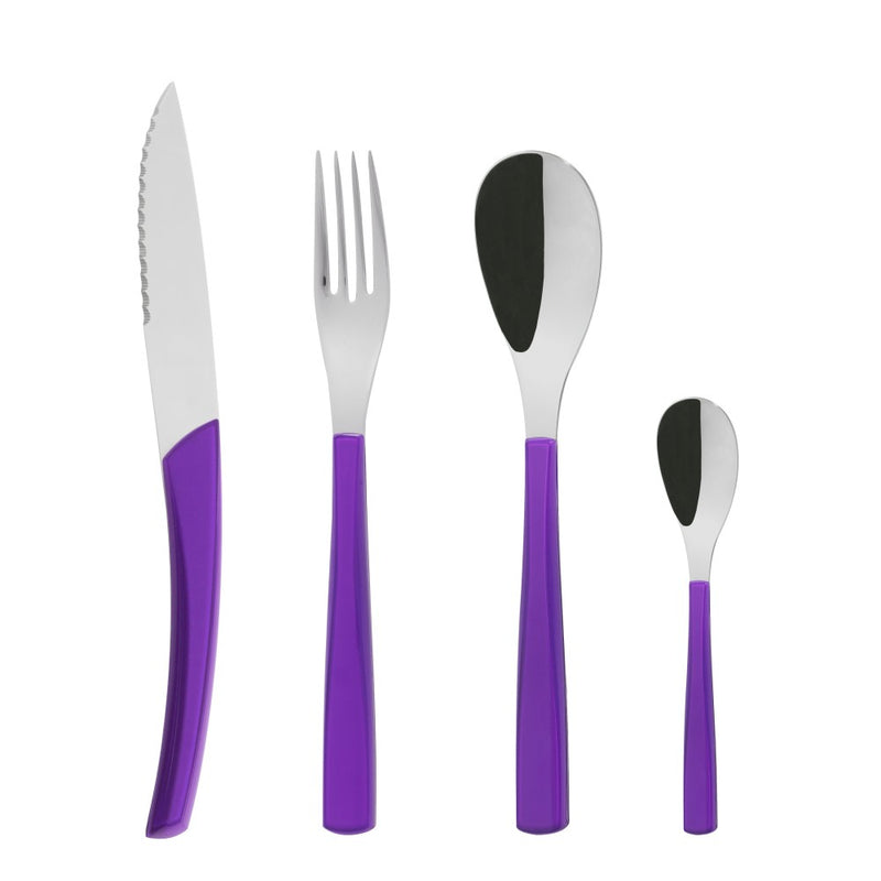 Degrenne Paris - Quartz Amethyst 24 Piece Flatware Set, Service for 6