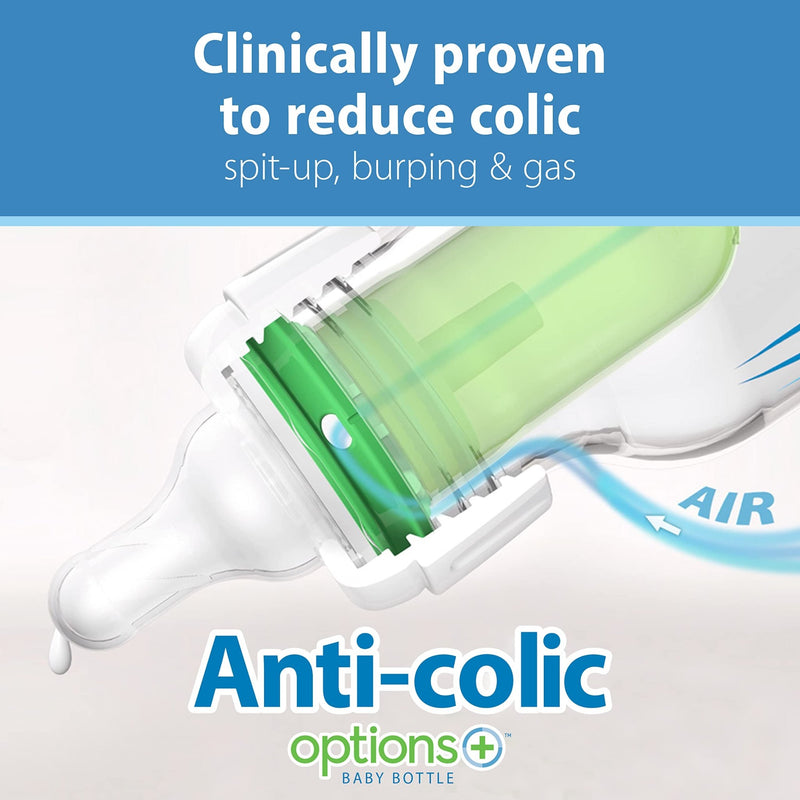 Dr Brown's - 4oz/120mL Narrow Anti - colic Options+ Breast to Bottle Feeding Set Mother & Baby