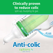 Dr Brown's - 8oz/250mL Glass Narrow Anti - colic Options+ Baby Bottle, 1 - Pack Mother & Baby