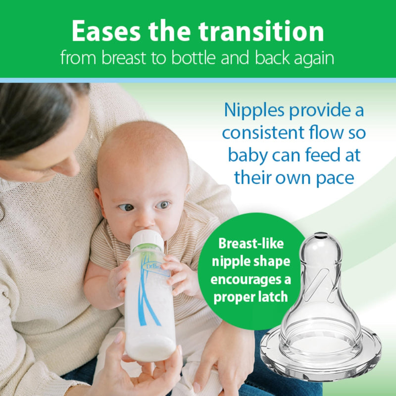 Dr Brown's - 8oz/250mL Glass Narrow Anti - colic Options+ Baby Bottle, 1 - Pack Mother & Baby