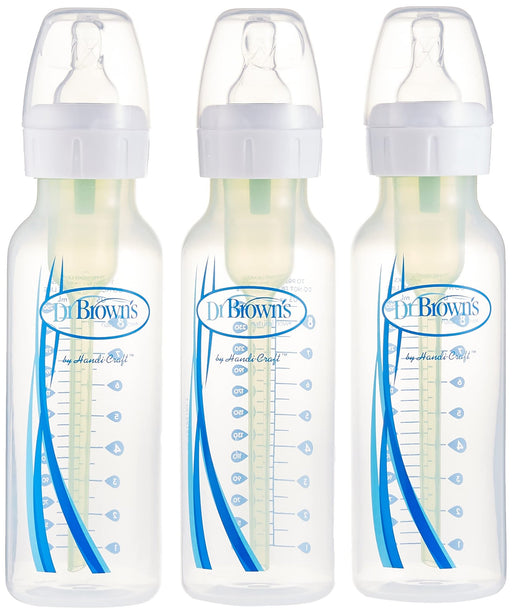 Dr Brown's - 8oz/250mL Narrow Anti - colic Options+ Baby Bottle, 3 - Pack Mother & Baby