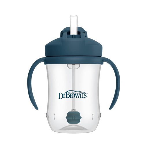 Dr Brown's - 9oz/270mL Baby's 1st Straw Cup, Dark Blue Mother & Baby