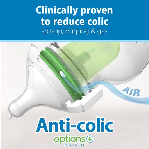 Dr Brown's - 9oz/270mL Glass Wide - Neck Anti - colic Options+ Baby Bottle, 1 - Pack Mother & Baby