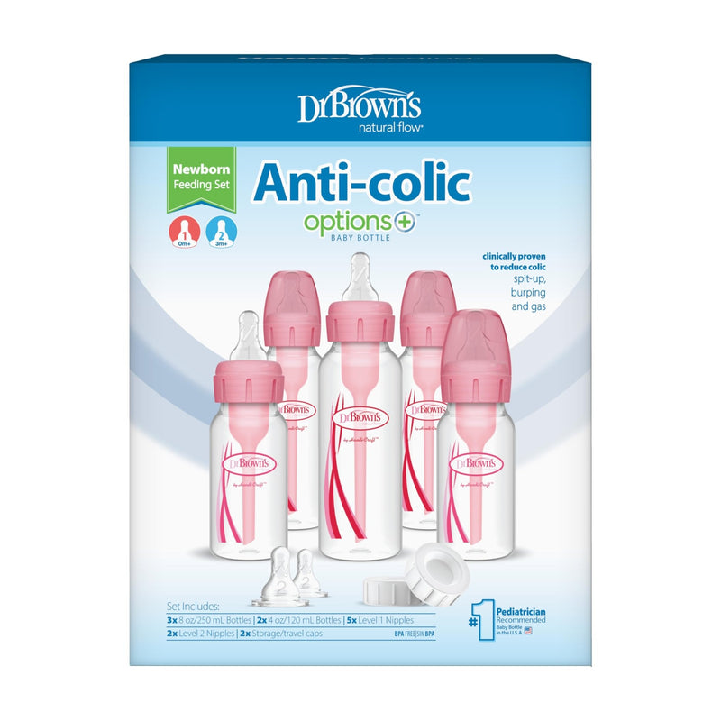 Dr Brown's - Options+ Narrowborn Gift Set, Pink Mother & Baby