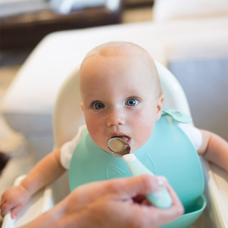 Dr Brown's - Soft Grip Spoon & Fork Set, Teal Mother & Baby