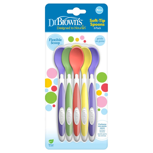 Dr Brown's - Soft Tip Spoons, 6 - Pack Mother & Baby