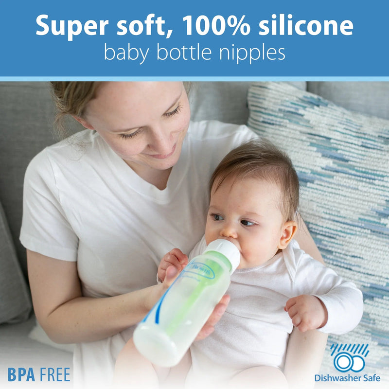 Dr Brown's - Y - Cut Silicone Narrow Nipple, 2 - Pack Mother & Baby