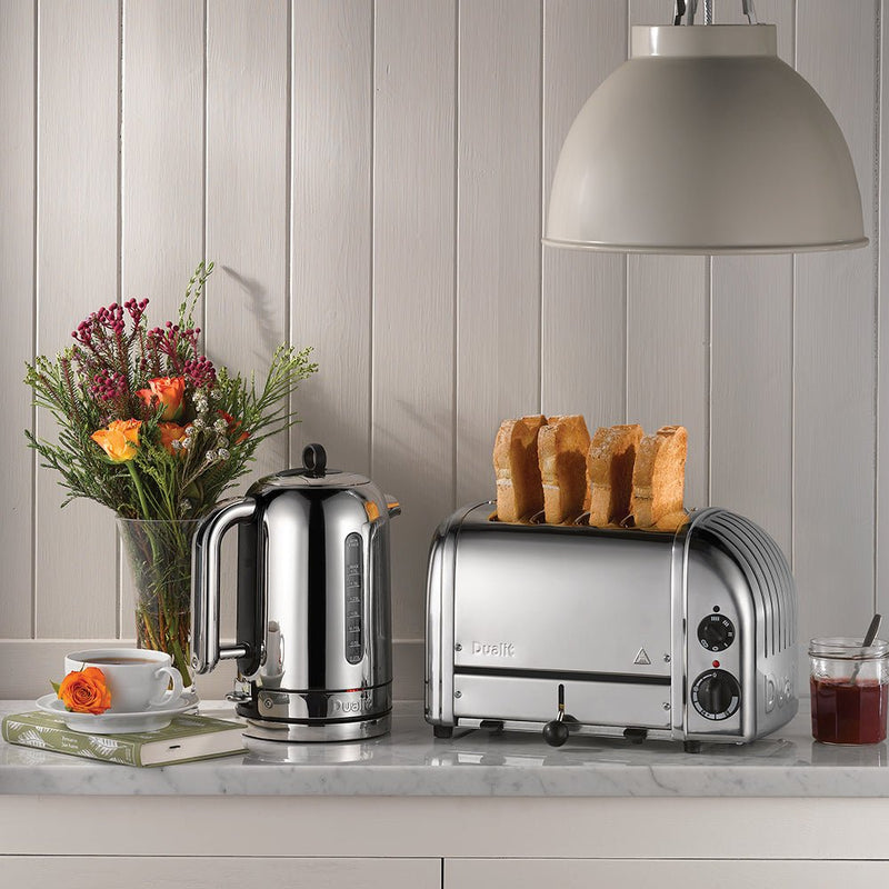 Dualit - 4 Slot Metallic Silver Toaster Home & Kitchen