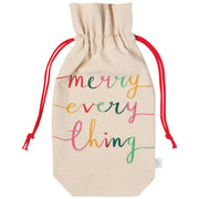 Jubilee - Merry Everything Christmas Wine Bags Set of 2