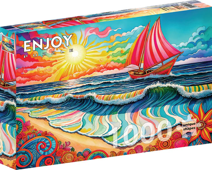 ENJOY - Puzzle de 1000 pièces - Voiliers au lever du soleil