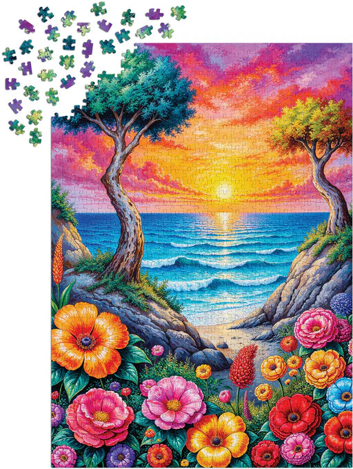 ENJOY - Puzzle de 1000 pièces - La côte fleurie