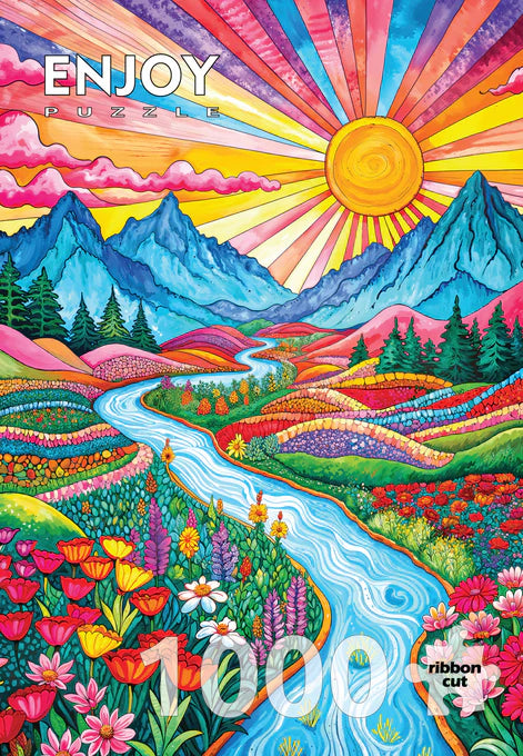 ENJOY - Puzzle de 1000 pièces - Highlands colorés