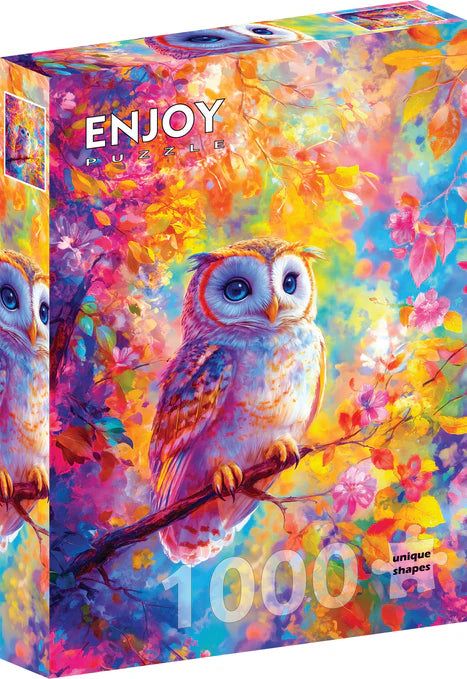 ENJOY - Puzzle de 1000 pièces - Hibou pastel