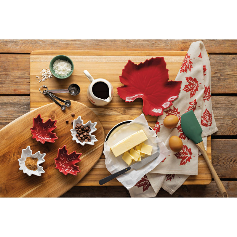 Now Designs - Canadiana Maple Leaf Pinch Bowls Set of 6 - lifestyle