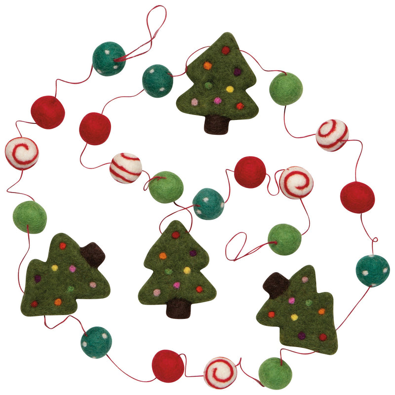 Danica - Christmas Tree Felt Garland