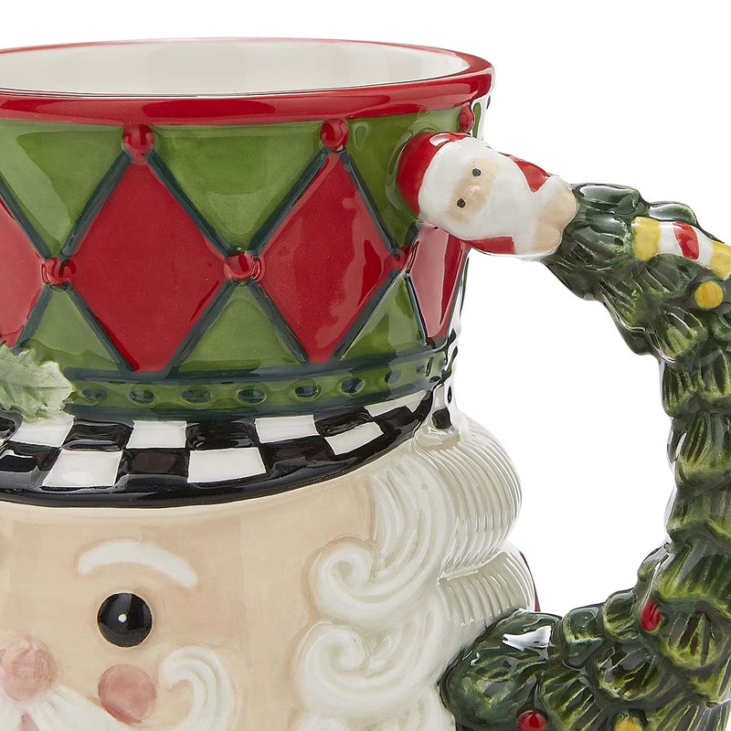 Spode - Black & White Figural - Nutcracker Toby Mug | 5.6 in / 14.2 cm