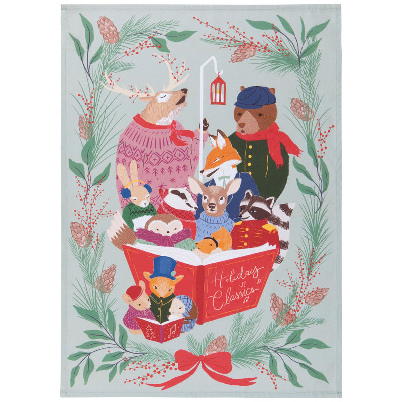 Jubilee - Woodland Carolers Christmas Mug and Dishtowel Set