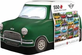 Eurographics - Puzzle en étain de 550 pièces en forme - Étain Mini Cooper classique