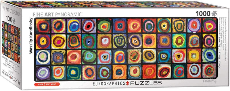 Eurographics - 1000 Piece Puzzle - Color Squares Panorama Expanding Upon The Work - Wassily Kandinsky