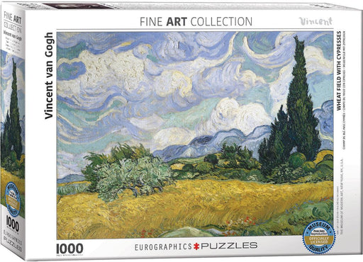 Eurographics - Wheat Field With Cypresses (1000-Piece Puzzle) - Limolin 