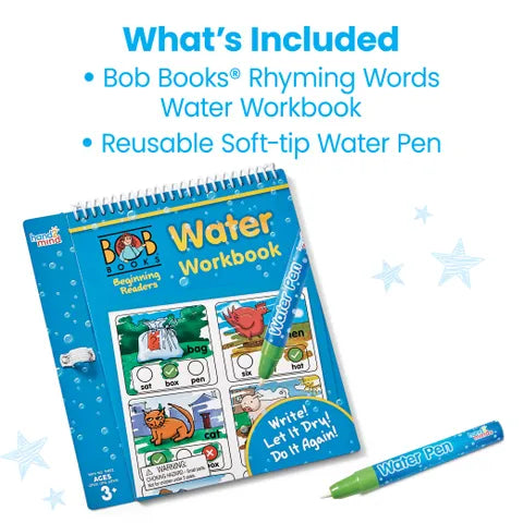 hand2mind - Bob Books - Beginning Readers Water Workbook with Pen
