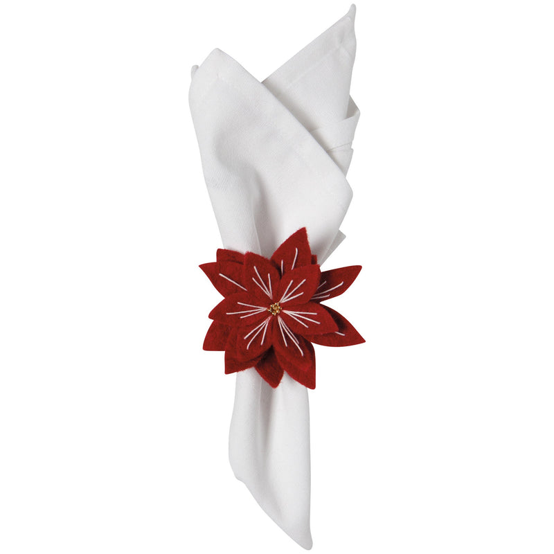 Now Designs - Amaryllis Christmas Felt Napkin Ring