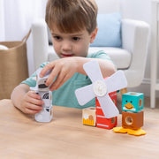 Melissa & Doug - Blockables Farm Friends Play Set - 16 Pieces - in use during play