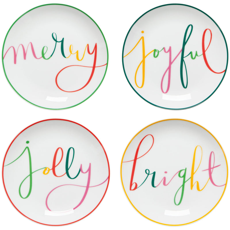 Jubilee - Merry Everything Christmas Appetizer Plates Set of