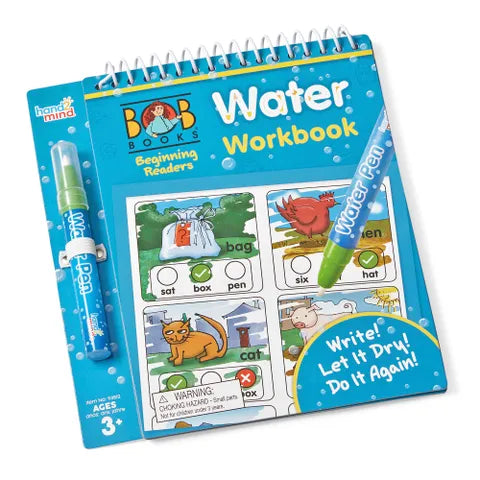 hand2mind - Bob Books - Beginning Readers Water Workbook with Pen