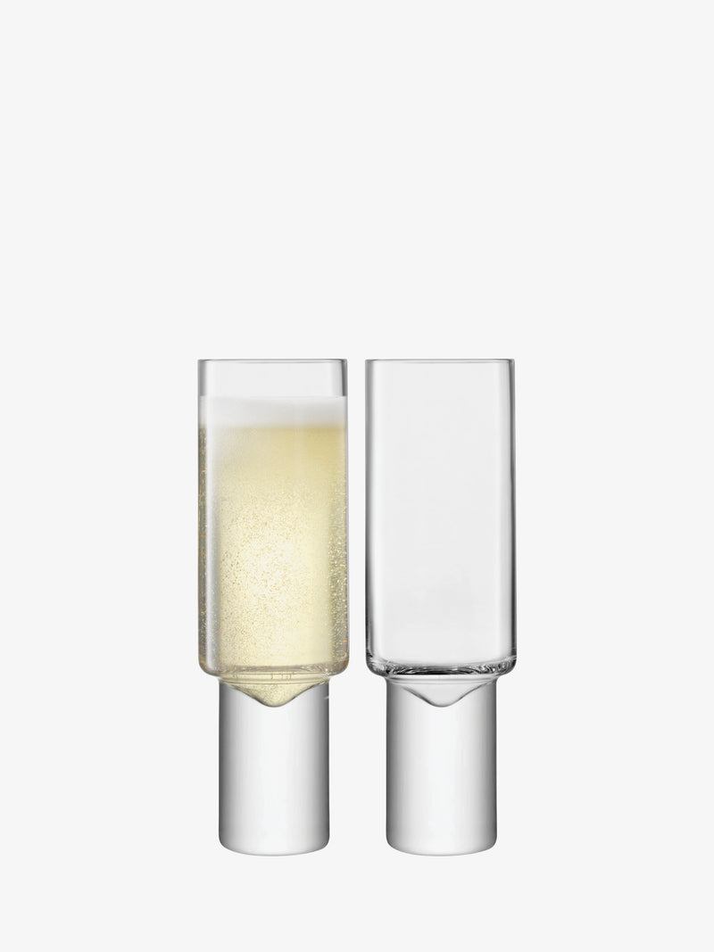 LSA - Boris - Flute Glasses (Set of 2) | 240 mL - detail or setting view