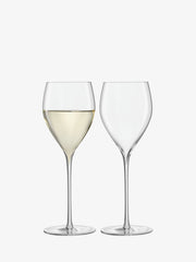 LSA - Savoy - White Wine Glasses (Set of 2) | 360 mL - detail or setting view