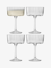 LSA - Gio Line - Champagne / Cocktail Glasses (Set of 4) | 230 mL - detail or setting view