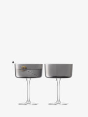 LSA - Lunar - Champagne / Cocktail Glasses (Set of 2) | 230 mL - detail or setting view