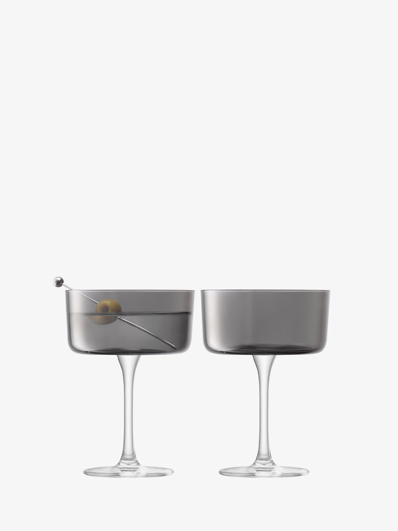 LSA - Lunar - Champagne / Cocktail Glasses (Set of 2) | 230 mL - detail or setting view