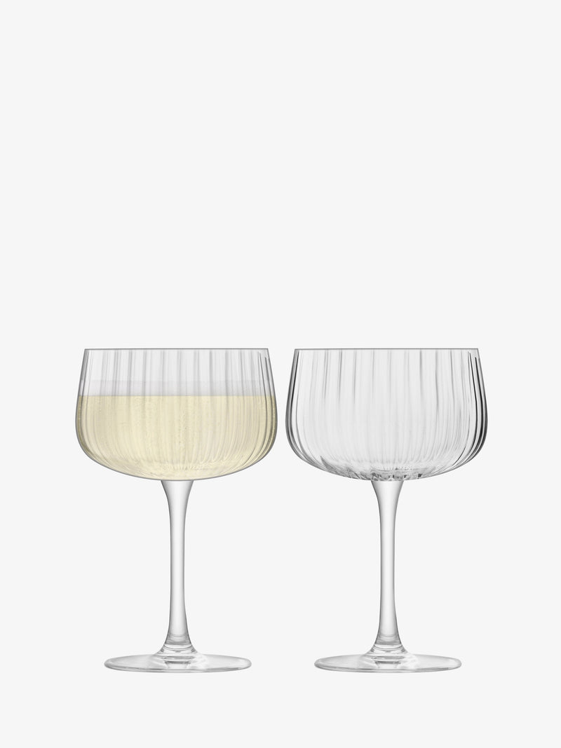 LSA - Arc Flow - Cocktail Saucers (Set of 2) | 250 mL - detail or setting view
