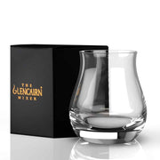 Glencairn Canadian whisky glass beside its black gift box