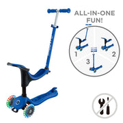 Globber - Go - Up Sporty Lights - Blue/Dark Navy Blue Toys & Games
