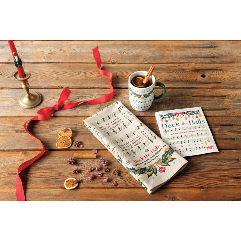 Now Designs - Christmas Carol Dishtowel - lifestyle