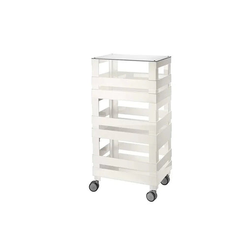 Guzzini - TROLLEY HIGH TIDY STORE KITCHEN ACTIVE WHITE Home & Kitchen