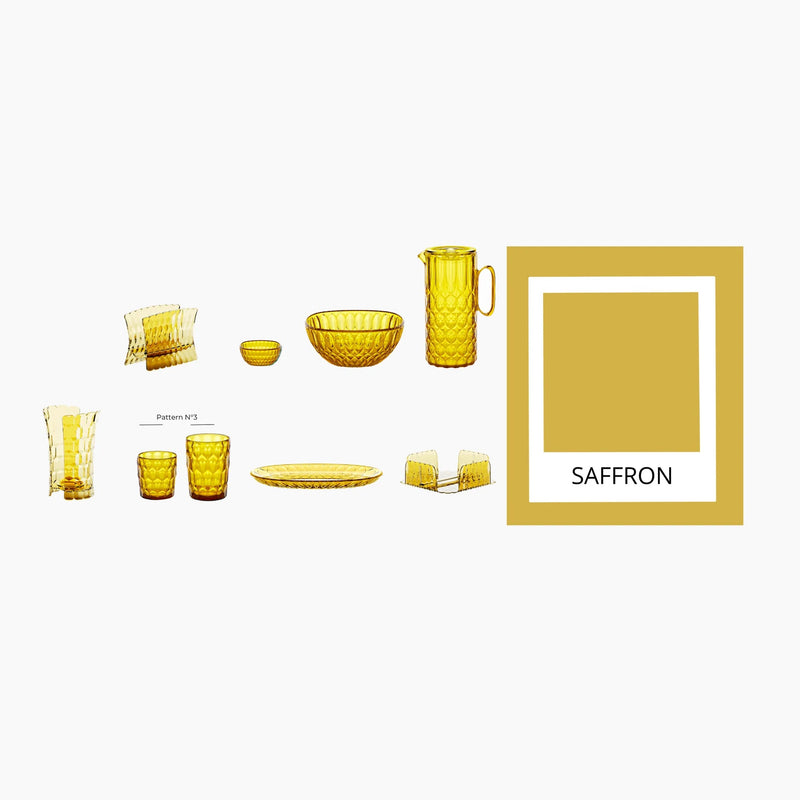 Guzzini - VANITY - Low Tumbler Pattern 3 Home & Kitchen Clear