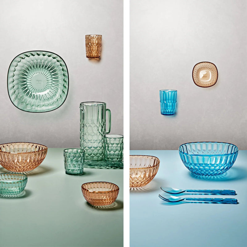 Guzzini - VANITY - Low Tumbler Pattern 3 Home & Kitchen Clear