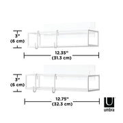Cubiko Adhesive Shower Bins, Set of 2 - image 12