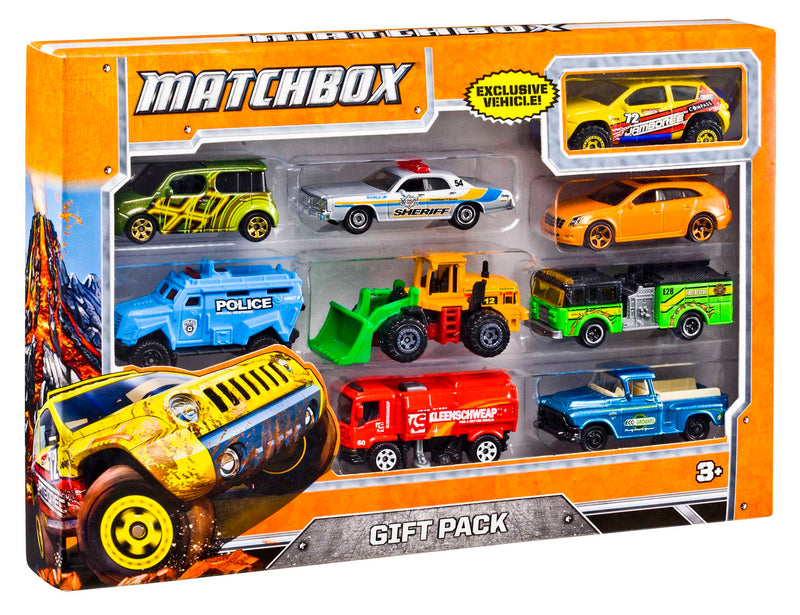 Matchbox - Die-Cast Cars & Trucks (9-Pack, Single Random Pick) — Example nine-vehicle gift pack