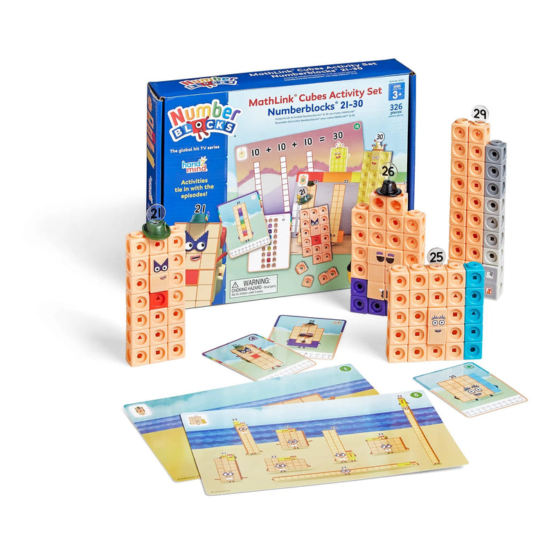 Hand 2 Mind - MATHLINK CUBES NUMBERBLOCKS 21 - 30 ACTIVITY SET Toys & Games