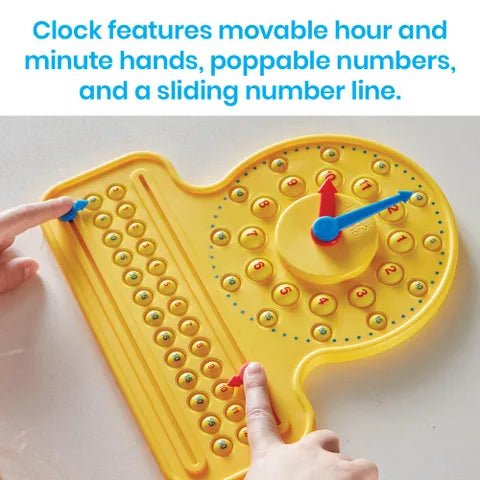 Hand 2 Mind - Numberline Clock Sensory Bubble Popper Games & Toys
