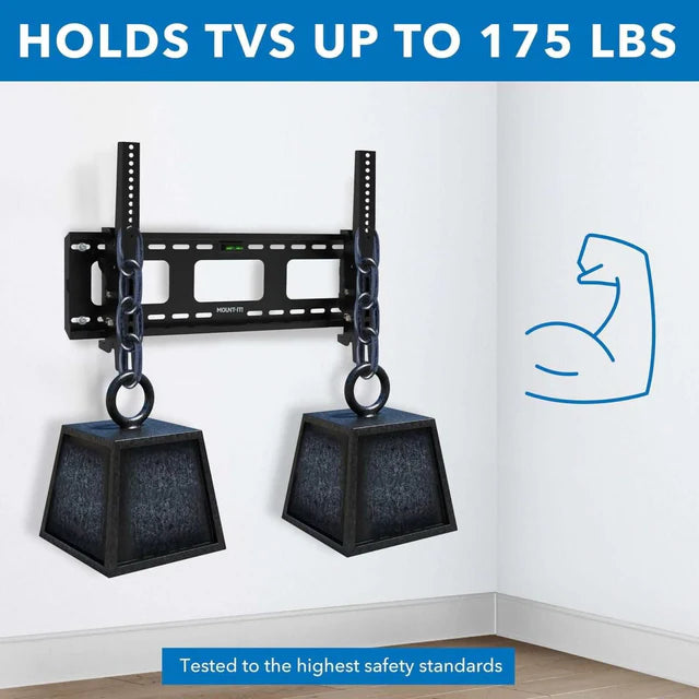 Mount-It! MI-303B Heavy-Duty Tilting TV Wall Mount – Black – gallery detail 8