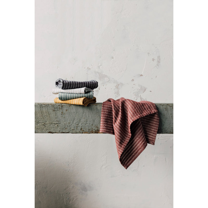 Heirloom - Kitchen Towel Linen/Ctn Stripe DoveGray | Gray Home & Kitchen