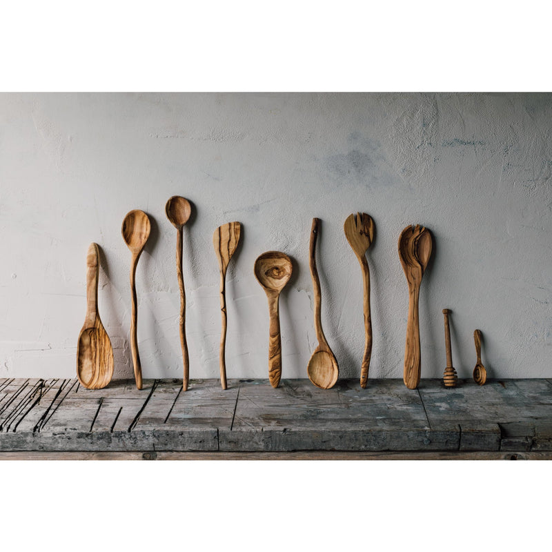 Heirloom - Olive Wood Wavy Spoon Home & Kitchen