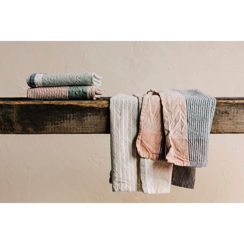 Heirloom - Shadow Array Stripe Dishtowel Set of 2 Home & Kitchen